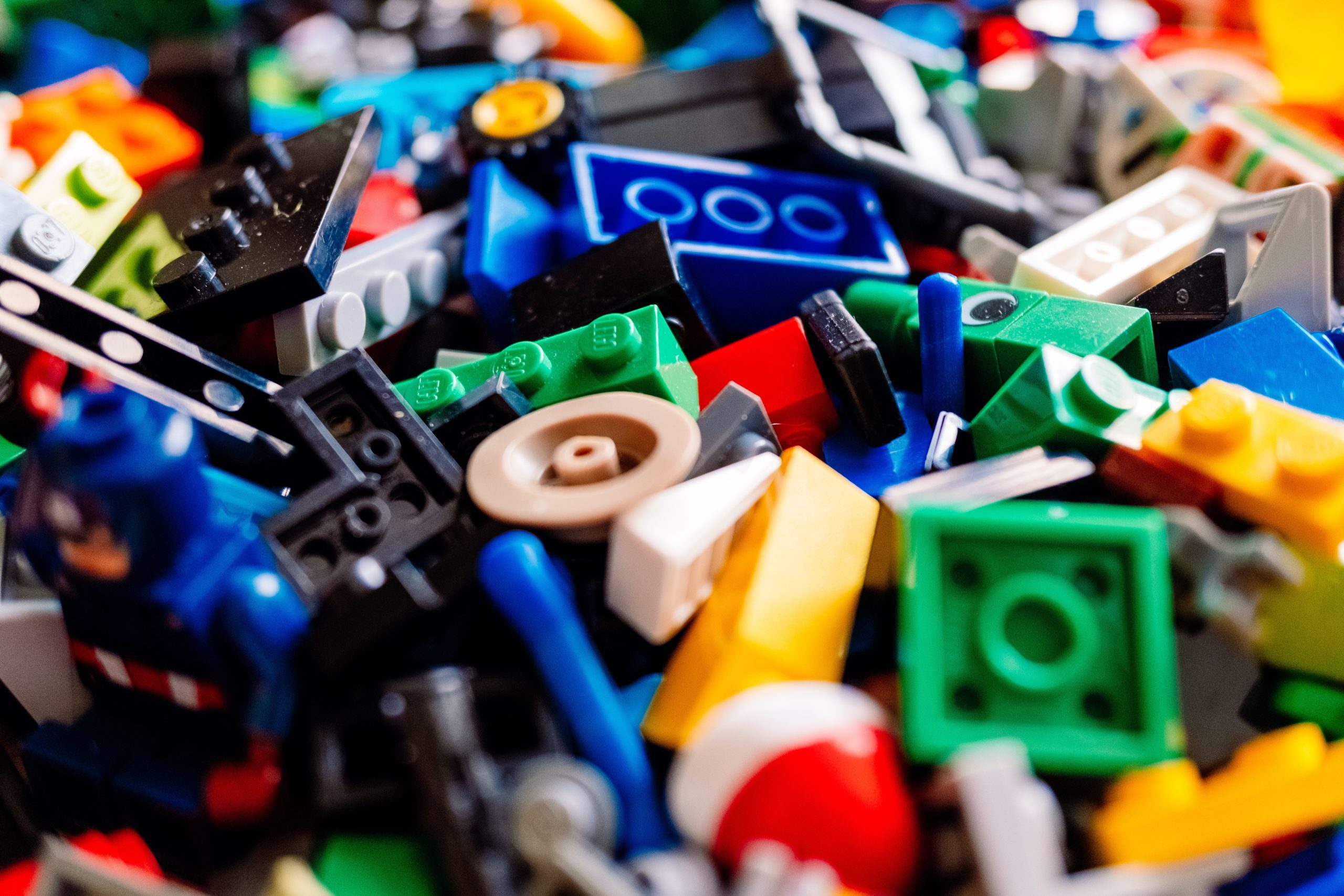 Lego pieces on the floor